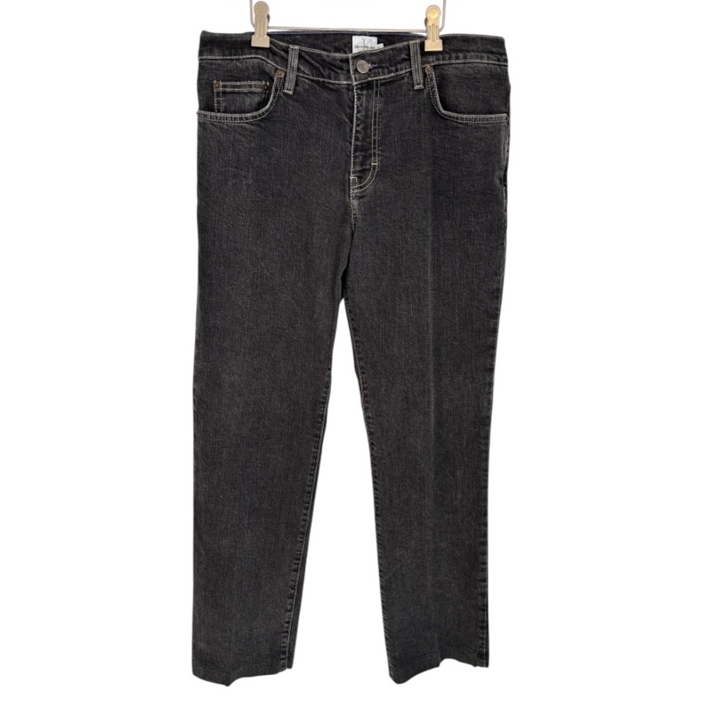Calvin Klein Women’s Black Denim Straight Leg Jeans Size 32